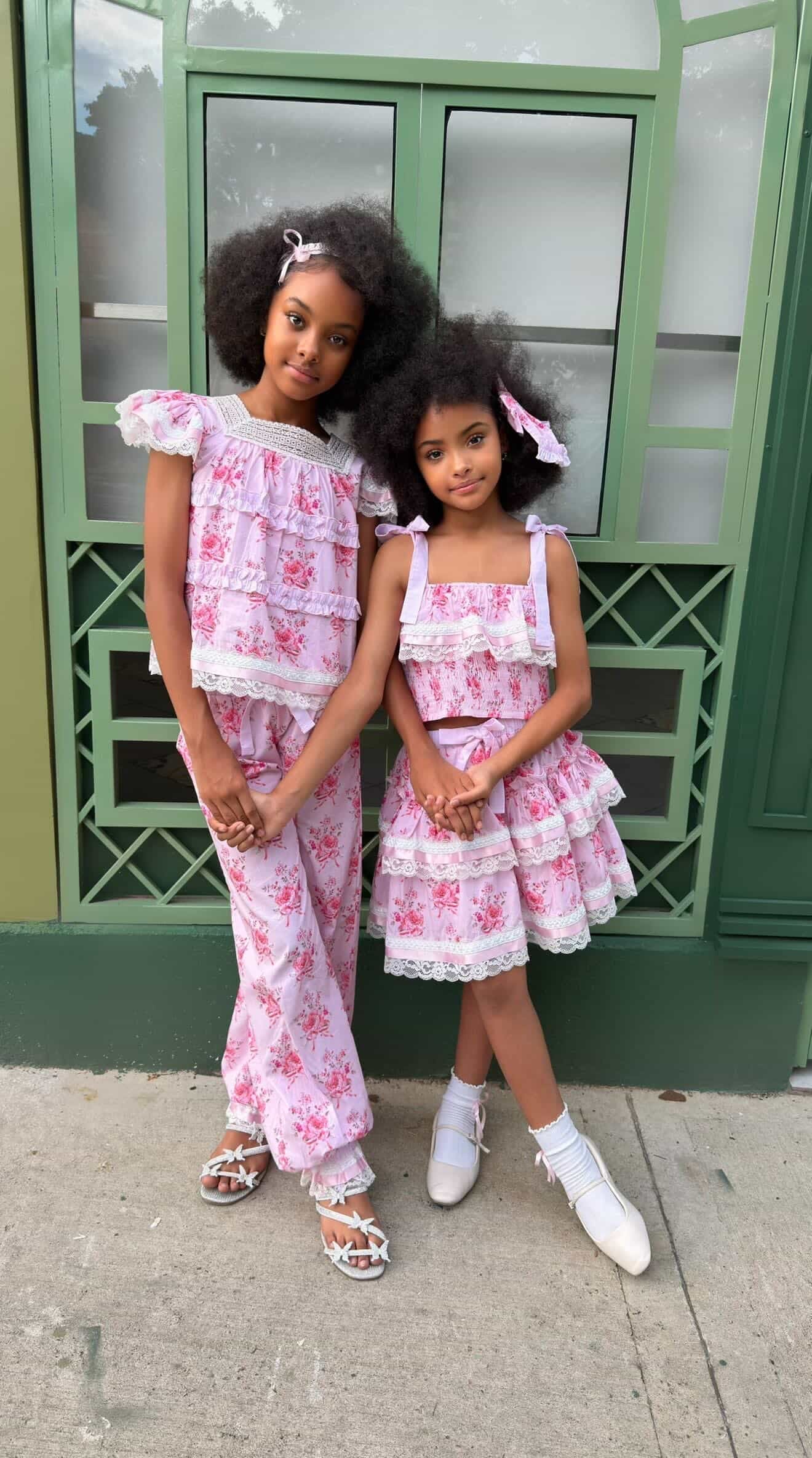 Amelia Pink Flower Print Pants