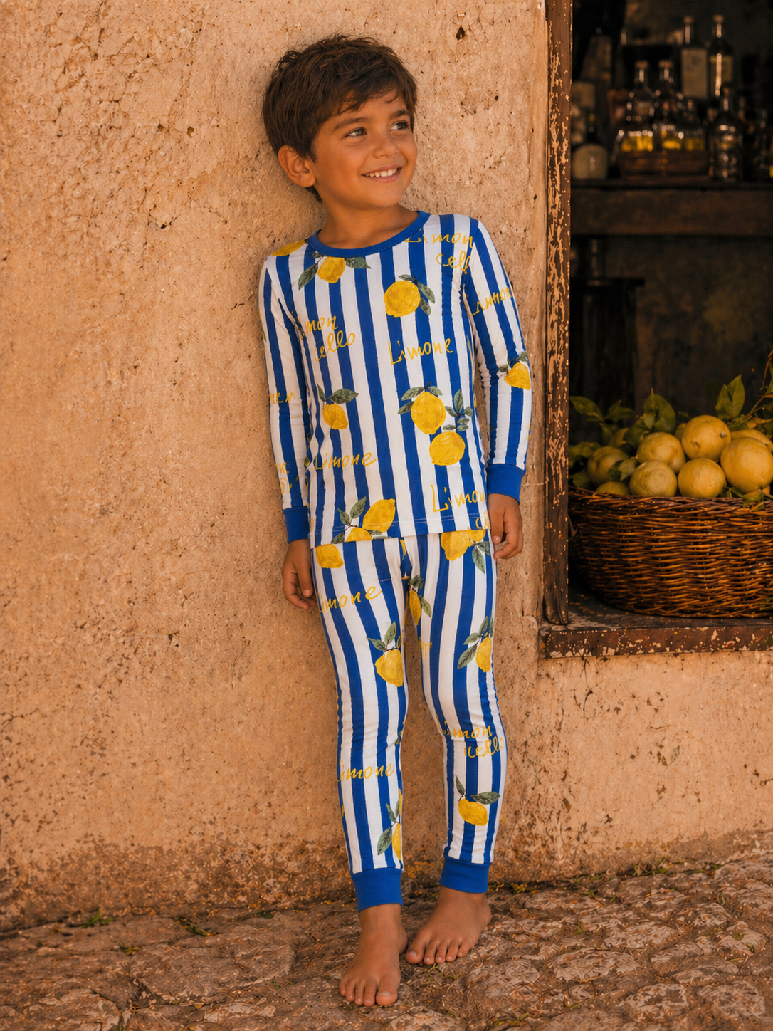 Long Sleeve 2-Piece Set, Lemon Classico