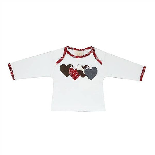 Haute Baby Rodeo Queen 4 Heart Ls Tee for Infants & Toddlers