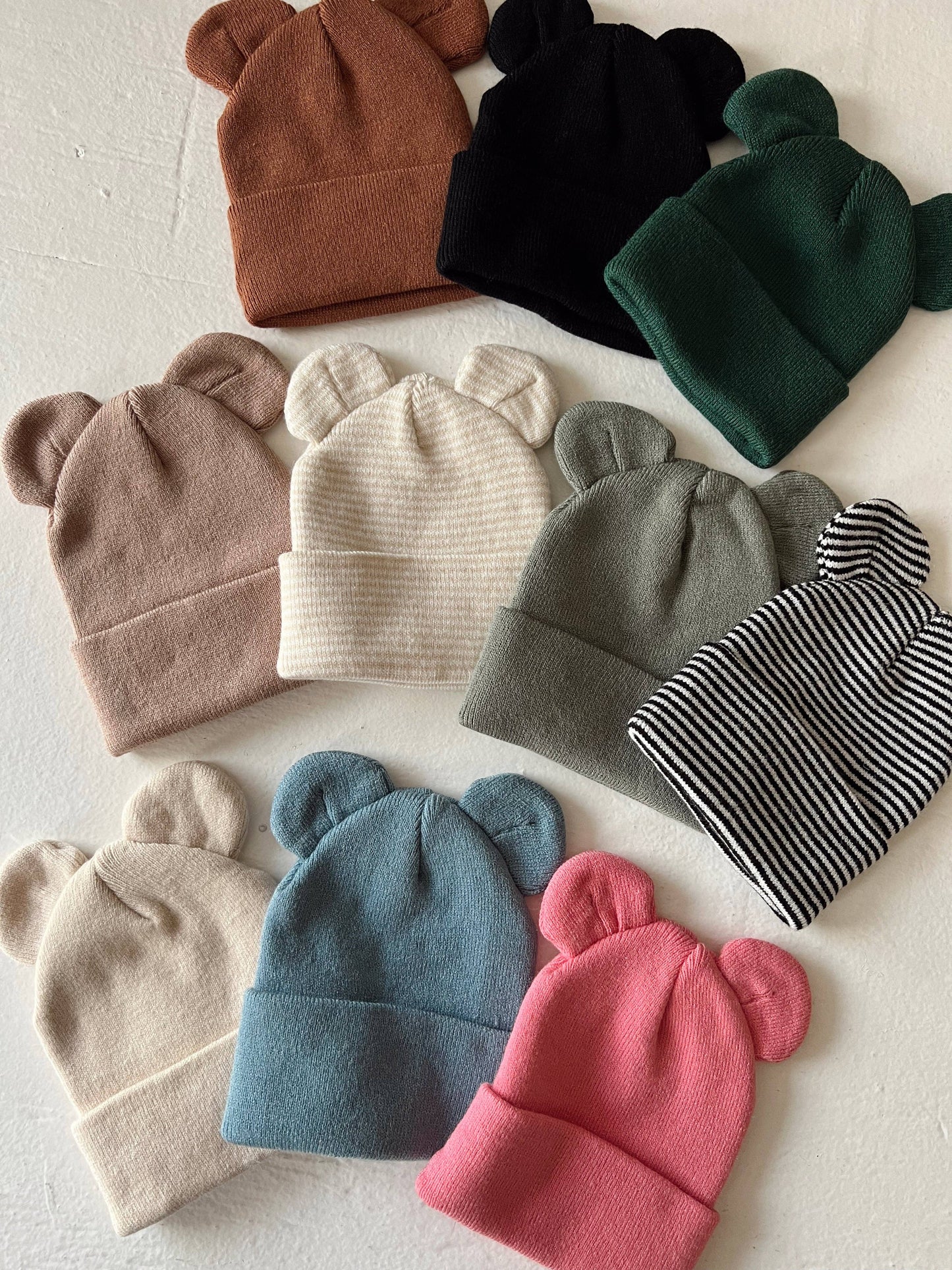 Baby's First Hat®, Sand/White Stripe Bear