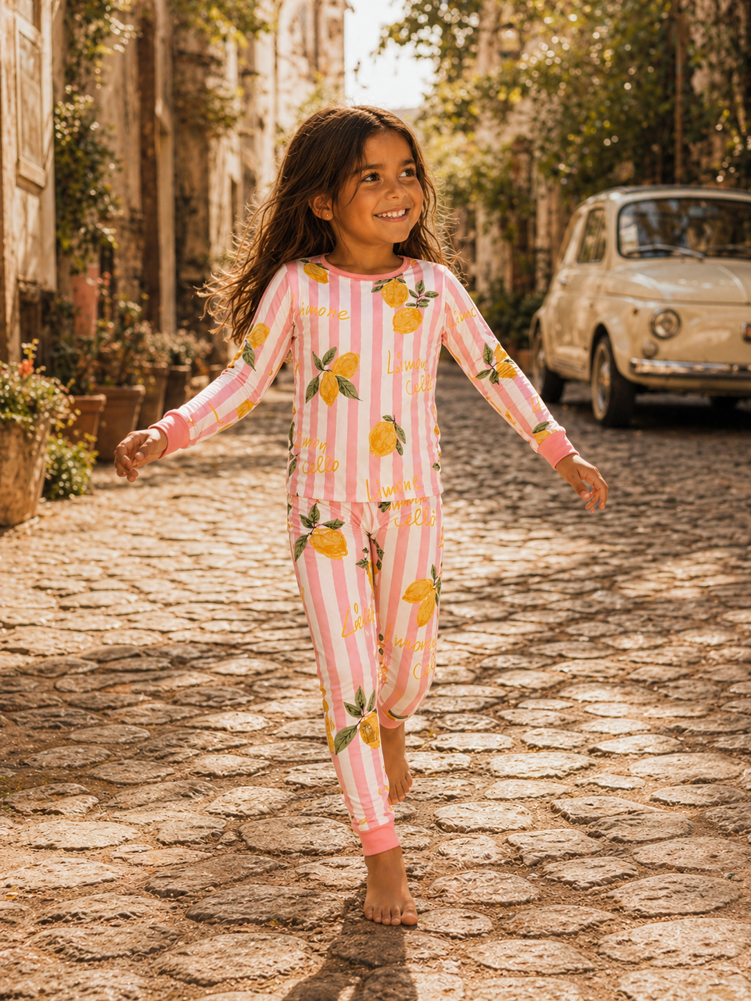 Long Sleeve 2-Piece Set, Lemon Amore