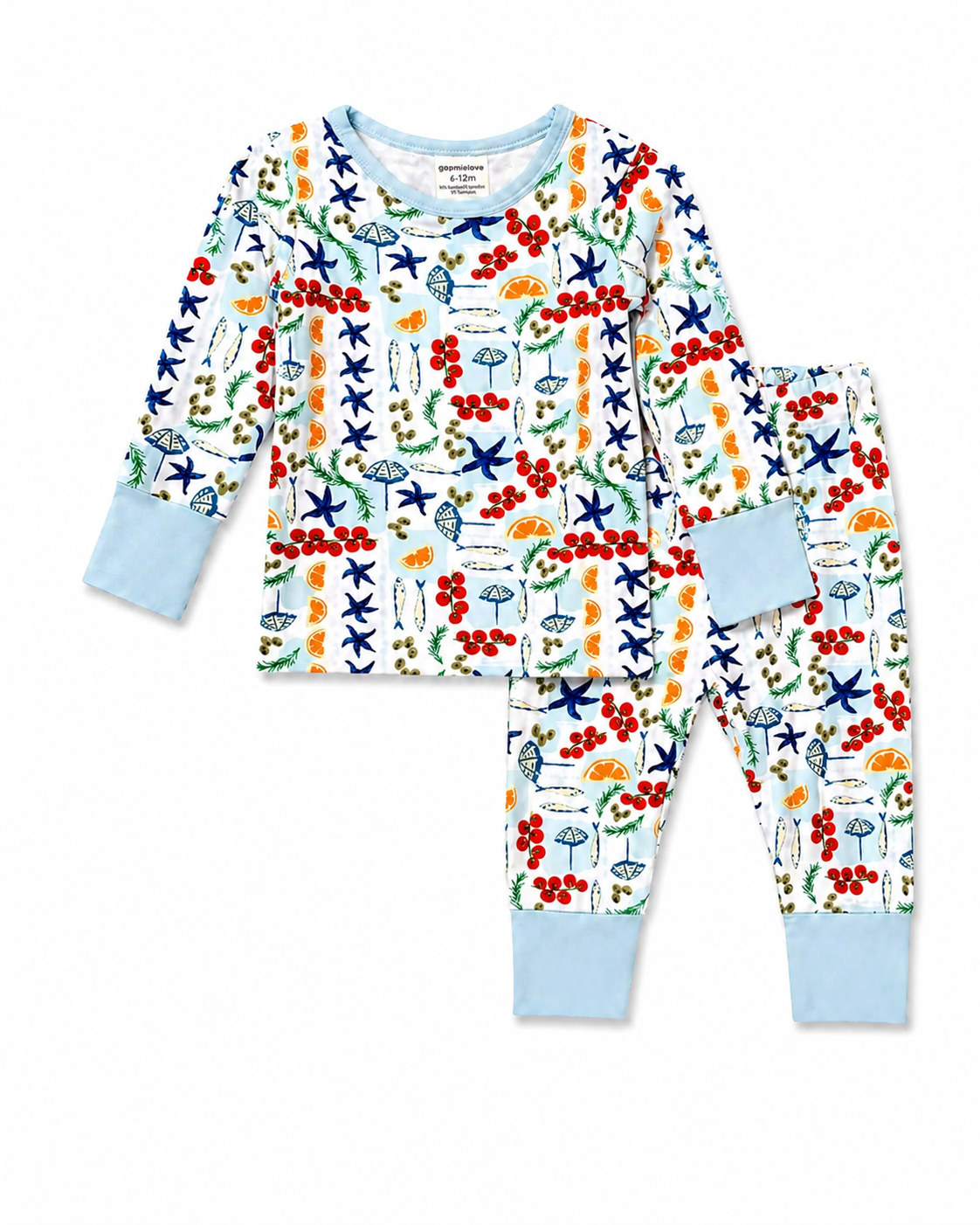 Long Sleeve 2-Piece Set, Palermo Picnic