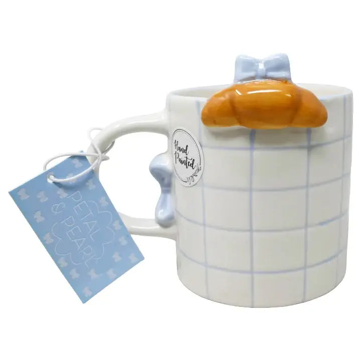 Ceramic Croissant Bow Mug