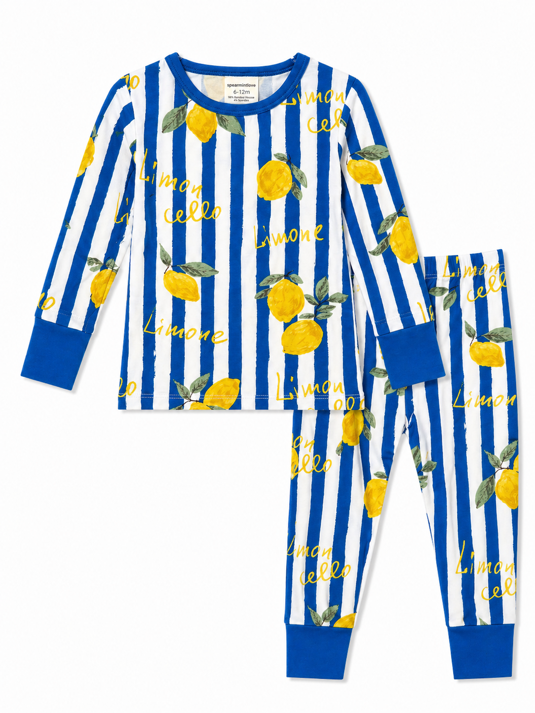 Long Sleeve 2-Piece Set, Lemon Classico