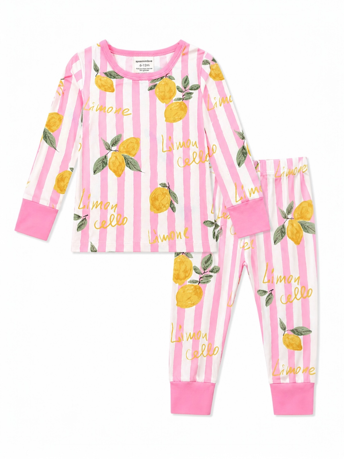 Long Sleeve 2-Piece Set, Lemon Amore