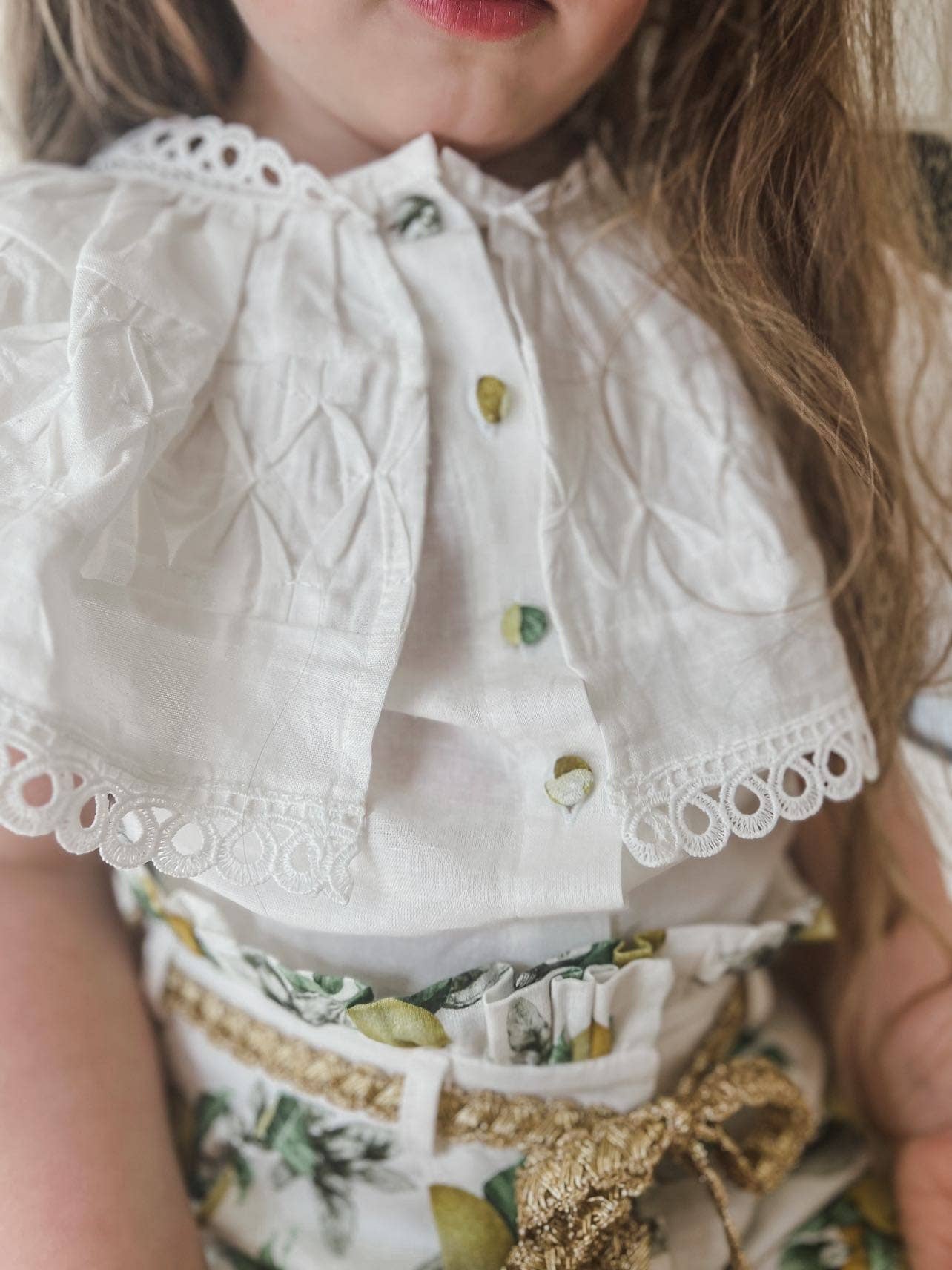 Amalfi Lemon Blouse and Shorts Set