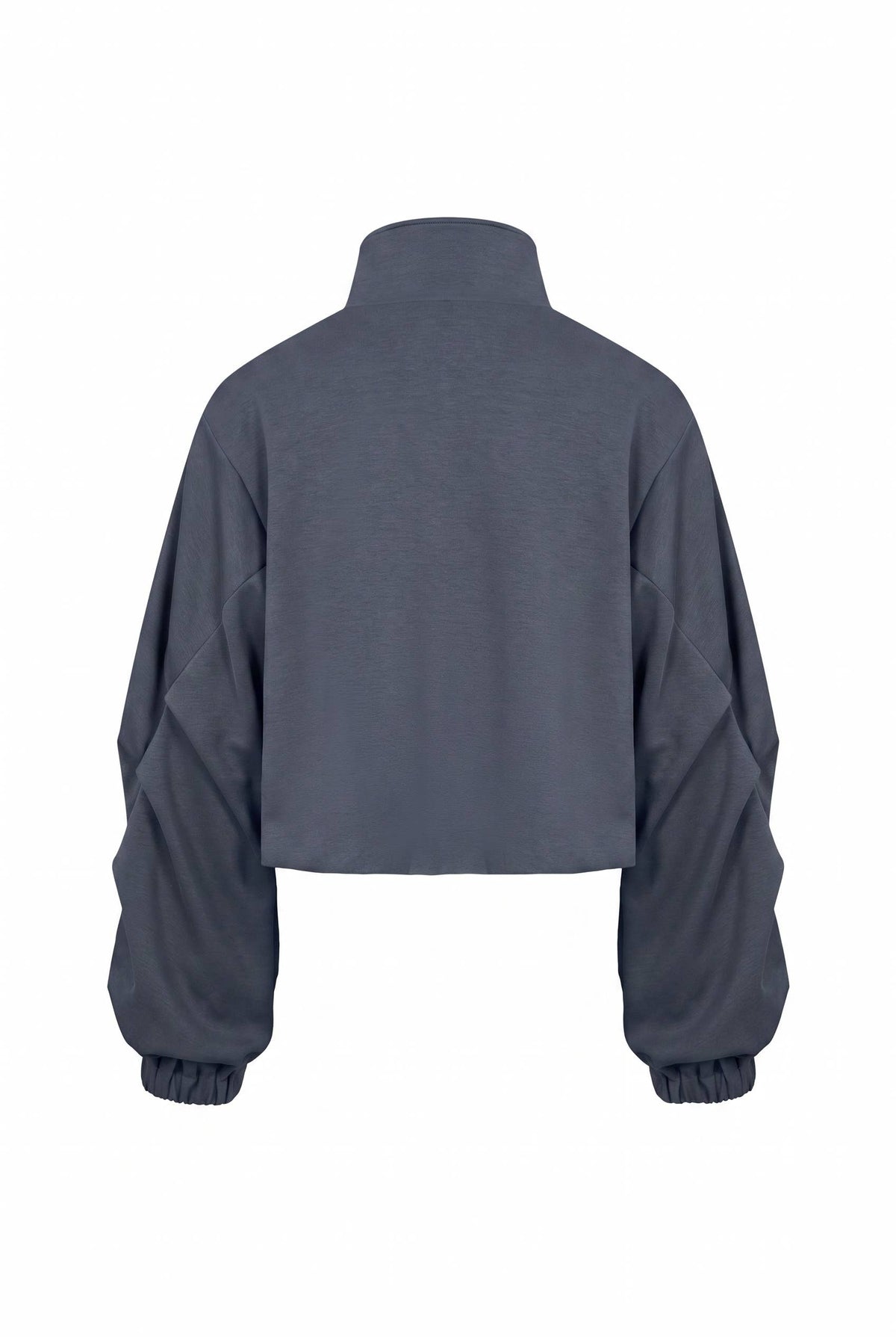 Pleated Sleeves Knit Jacket