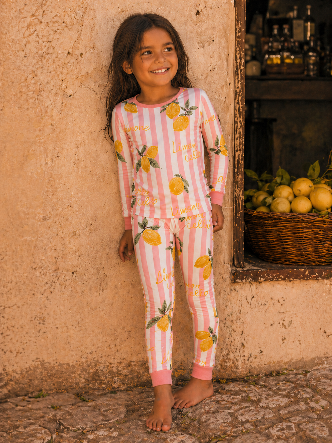 Long Sleeve 2-Piece Set, Lemon Amore