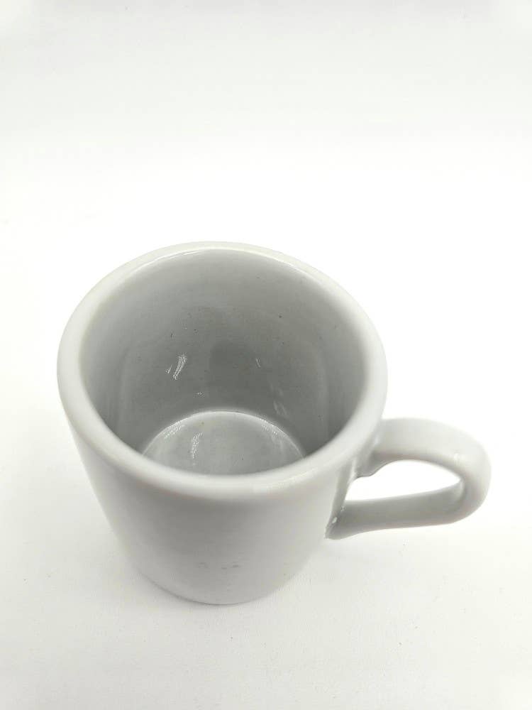 2oz Porcelain Espresso Shot Cup, Microwave & Dishwasher Safe