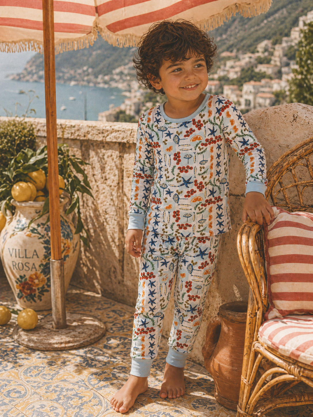 Long Sleeve 2-Piece Set, Palermo Picnic